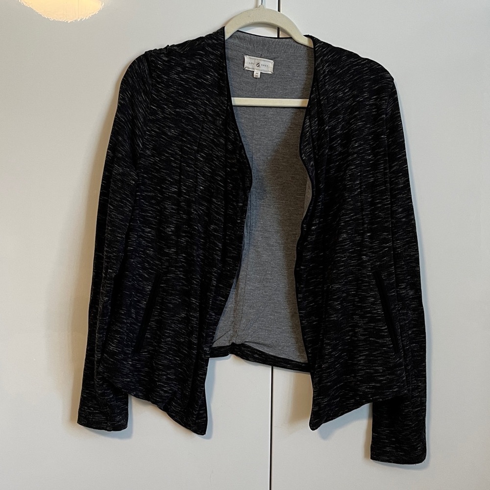 LOU & GREY Open Style Cardigan with Pockets Stretch Lined, Size M